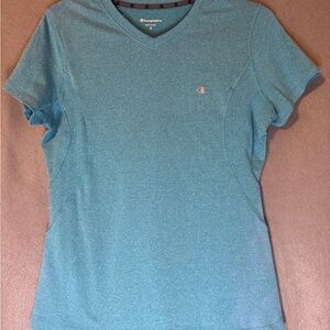Champion Blue Fitted Short Sleeve T-Shirt. Excellent Condition.